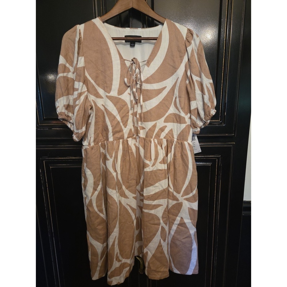 CeCe Nomad Small Linen Blend Dress, Summer, Beach,  Graduation, Nwt,lined